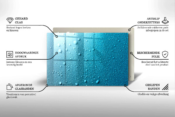 Grabkerze Untersetzer Wassertropfen