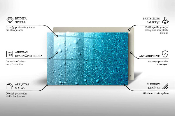 Grabkerze Untersetzer Wassertropfen