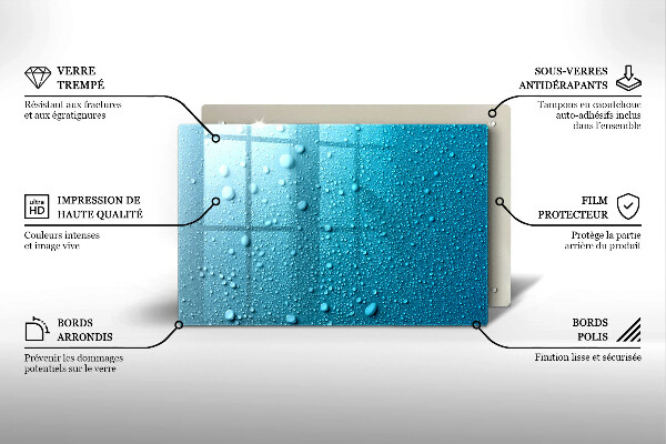 Grabkerze Untersetzer Wassertropfen