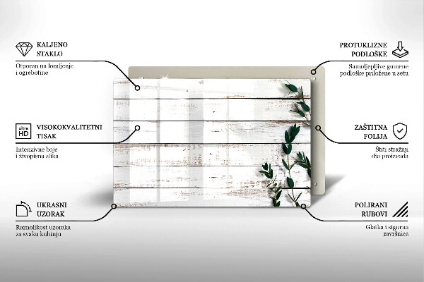 Glasunterlage für Grabkerzen Alte Bretter und Blätter