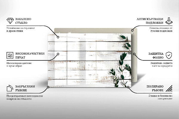 Glasunterlage für Grabkerzen Alte Bretter und Blätter