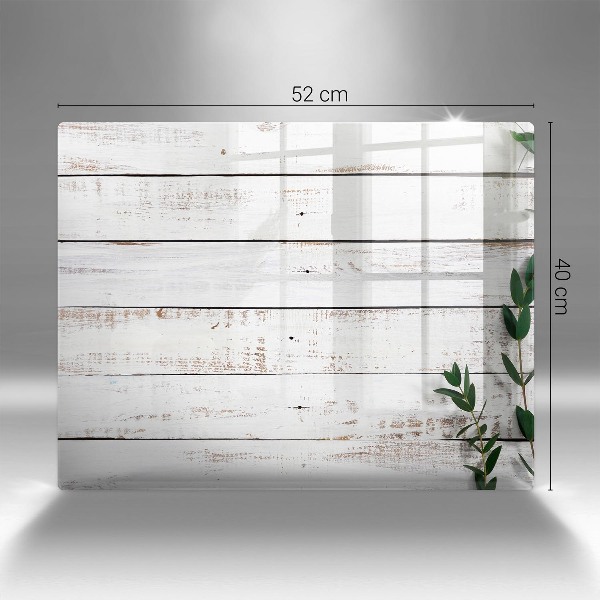 Glasunterlage für Grabkerzen Alte Bretter und Blätter