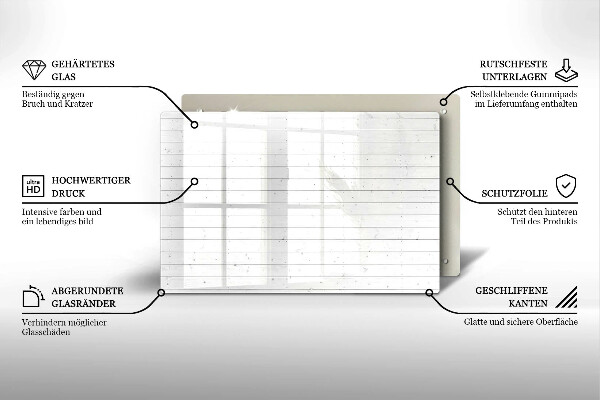 Glasunterlage für Grabkerzen Moderne Leuchttafeln