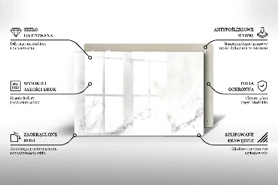 Glasunterlage für Grabkerzen Moderner Marmor