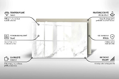 Glasunterlage für Grabkerzen Moderner Marmor