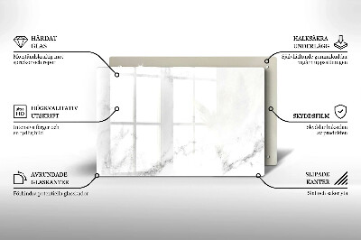 Glasunterlage für Grabkerzen Moderner Marmor