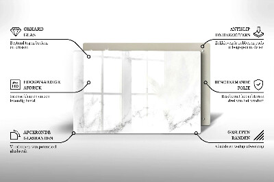 Glasunterlage für Grabkerzen Moderner Marmor