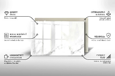 Glasunterlage für Grabkerzen Moderner Marmor
