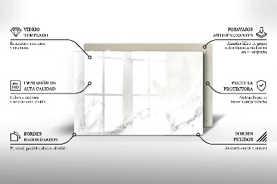 Glasunterlage für Grabkerzen Moderner Marmor