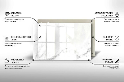 Glasunterlage für Grabkerzen Moderner Marmor
