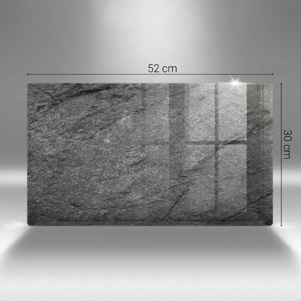 Glasunterlage für Grabkerzen Steintextur