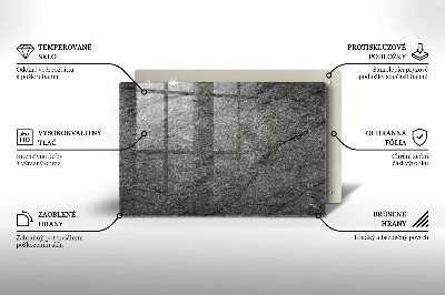 Glasunterlage für Grabkerzen Steintextur
