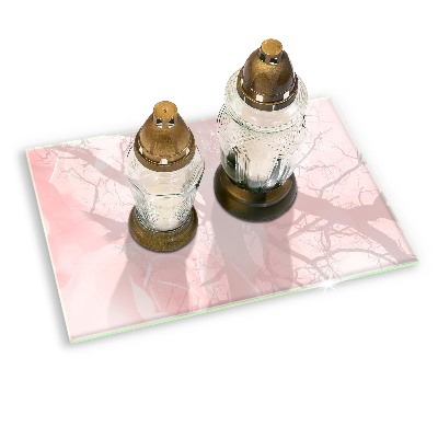 Grabkerze Untersetzer Hintergrund mit pastellfarbenen Rosen