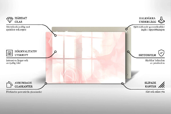 Grabkerze Untersetzer Hintergrund mit pastellfarbenen Rosen