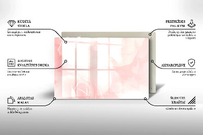 Grabkerze Untersetzer Hintergrund mit pastellfarbenen Rosen