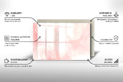 Grabkerze Untersetzer Hintergrund mit pastellfarbenen Rosen