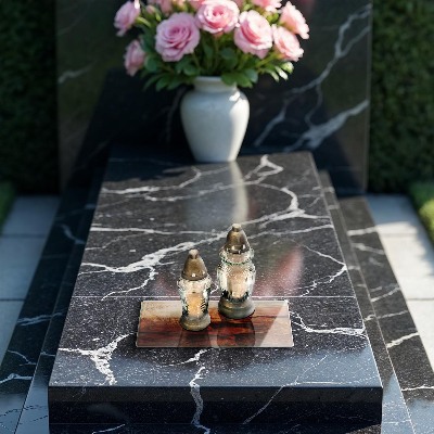 Glasunterlage für Grabkerzen Holzbrettstruktur