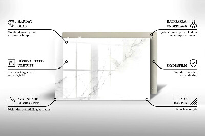 Glasunterlage für Grabkerzen Marmorstein-Hintergrund