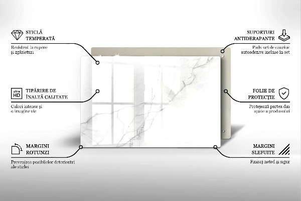 Glasunterlage für Grabkerzen Marmorstein-Hintergrund