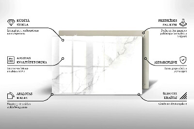 Glasunterlage für Grabkerzen Marmorstein-Hintergrund