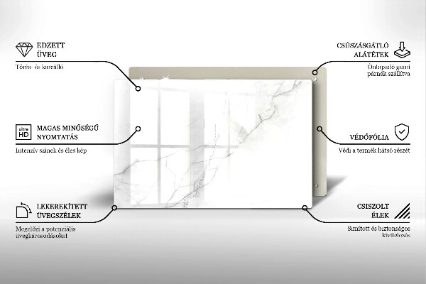 Glasunterlage für Grabkerzen Marmorstein-Hintergrund