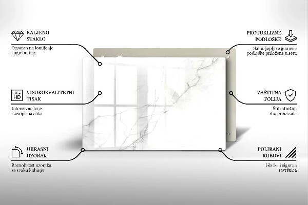 Glasunterlage für Grabkerzen Marmorstein-Hintergrund