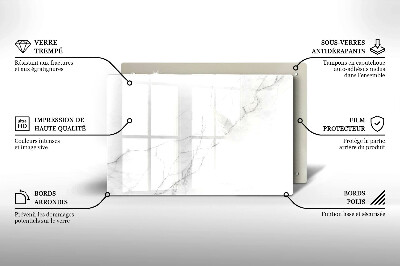 Glasunterlage für Grabkerzen Marmorstein-Hintergrund