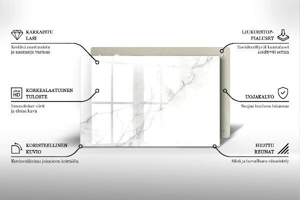 Glasunterlage für Grabkerzen Marmorstein-Hintergrund