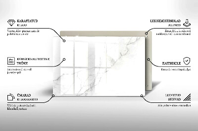 Glasunterlage für Grabkerzen Marmorstein-Hintergrund