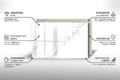 Glasunterlage für Grabkerzen Marmorstein-Hintergrund
