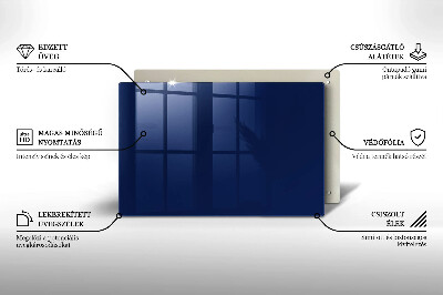 Glasunterlage für Grabkerzen Blaue Farbe