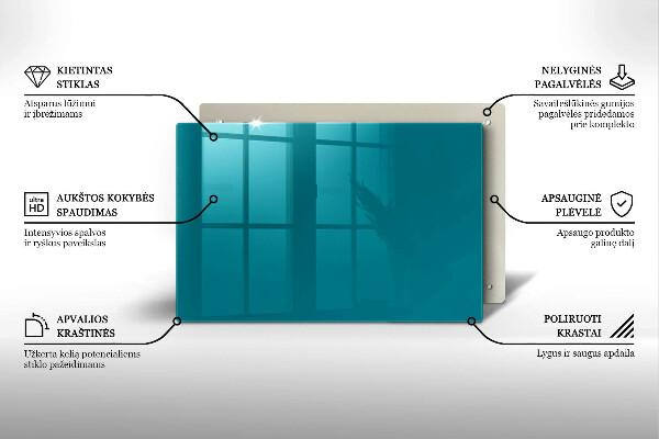 Grabkerze Untersetzer Türkisfarben