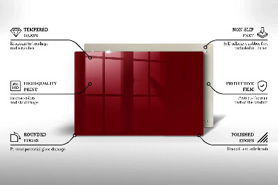 Grabkerze Untersetzer Burgunderrote Farbe