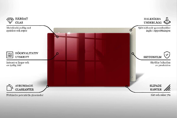 Grabkerze Untersetzer Burgunderrote Farbe