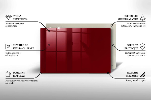 Grabkerze Untersetzer Burgunderrote Farbe
