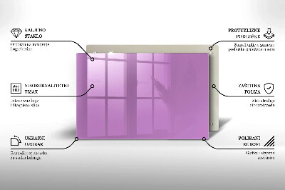 Glasunterlage für Grabkerzen Violett