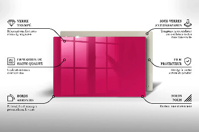 Glasunterlage für Grabkerzen Rosa Farbe