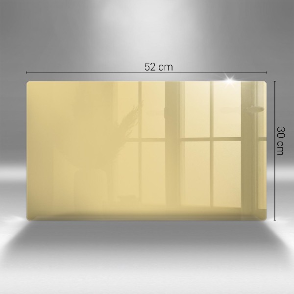 Glasunterlage für Grabkerzen Gelbe Farbe