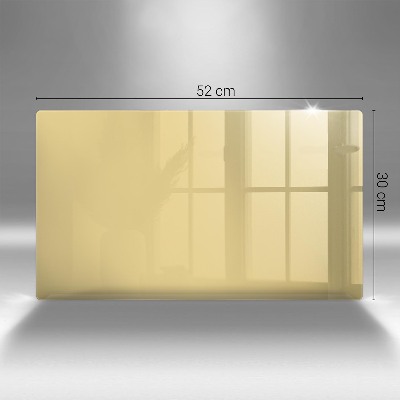 Glasunterlage für Grabkerzen Gelbe Farbe