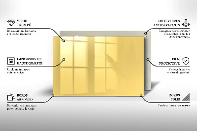Glasunterlage für Grabkerzen Gelbe Farbe