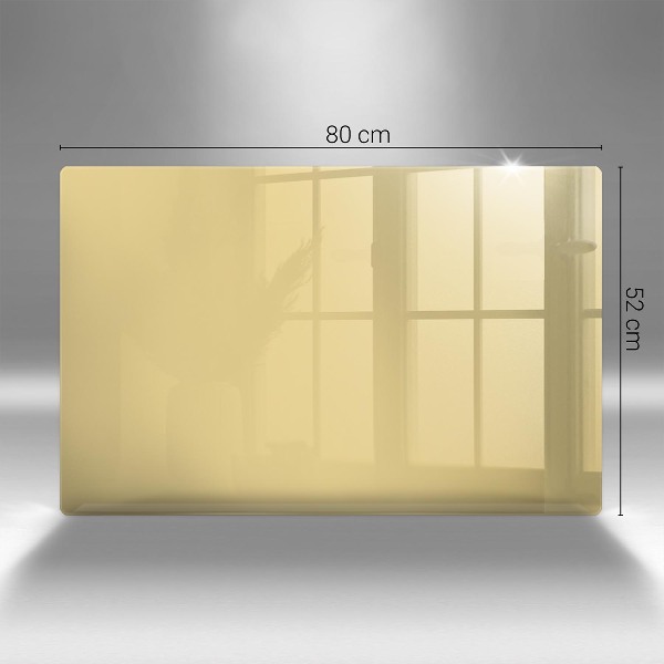 Glasunterlage für Grabkerzen Gelbe Farbe