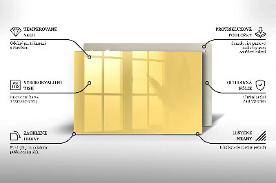 Glasunterlage für Grabkerzen Gelbe Farbe