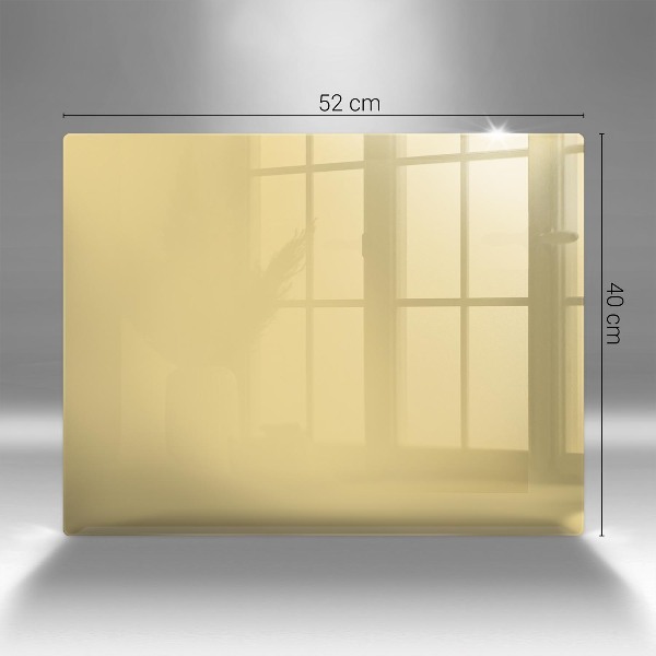 Glasunterlage für Grabkerzen Gelbe Farbe