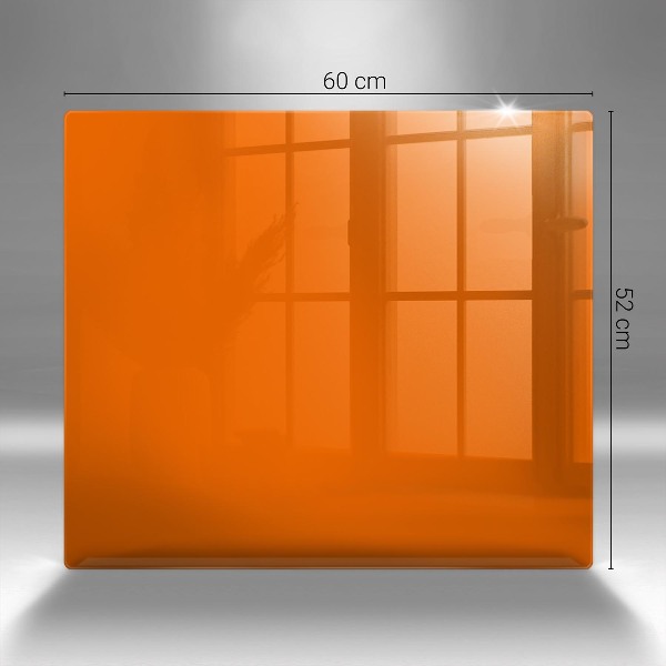 Glasunterlage für Grabkerzen Orange Farbe