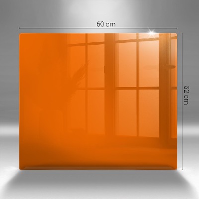 Glasunterlage für Grabkerzen Orange Farbe