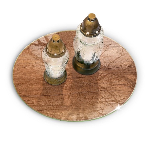 Grabkerzen Unterlage Holzstruktur