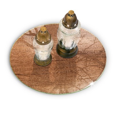 Grabkerzen Unterlage Holzstruktur