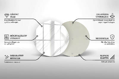 Unterlage für Kerzen Zarter Marmor