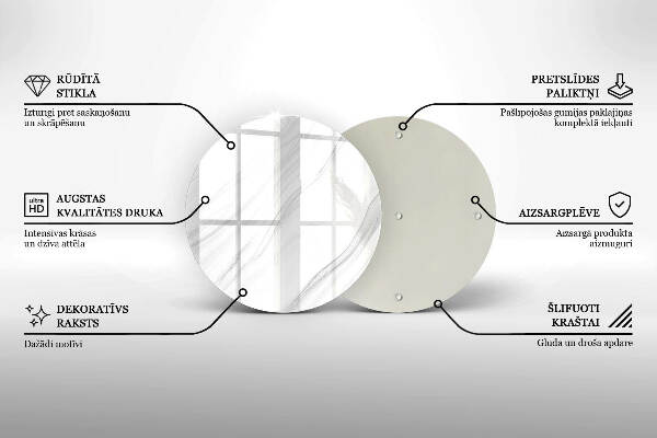 Unterlage für Kerzen Zarter Marmor