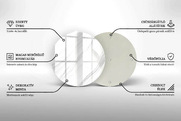 Unterlage für Kerzen Zarter Marmor